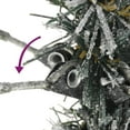 thumbnail image 3 of vidaXL Artificial Slim Christmas Tree with Flocked Snow 180 cm PVC&PE, 3 of 5