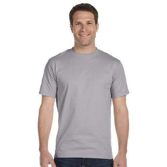 Hanes Mens Beefy-T® Crewneck Short-Sleeve T-Shirt (Pack of 4) (2 White / 2 Oxford Grey)