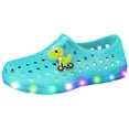 thumbnail image 2 of TrendOFT Kids Sandals Spring Summer Car Theme Luminous Garden Shoes For Toddler Boys Girls Mint Green2 28, 2 of 3