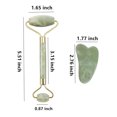 thumbnail image 2 of Rodillo de jade natural y juego de gua sha, 2 of 7