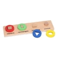 thumbnail image 4 of Shape Cognition Board, Early Educational Bright Colors Promote Intellectual Development Toddler Stacking Puzzle  For Home Toddler Stacking Puzzle, 4 of 8