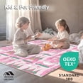 thumbnail image 4 of ODIKA 4'x6' Machine Washable Non-Slip Area Rug, Whimsical Pink Fantasy High Traffic Rug, Pink, 13455, 4 of 7