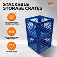 thumbnail image 2 of Juggernaut Storage Lot de 2 Caisses pour Rangement de Bureau et Organisation de Classe, Bleu, 2 of 6