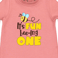 thumbnail image 3 of Inktastic It's Fun Bee-ing One Cute Bee First Birthday Baby Fleece Romper, 3 of 4