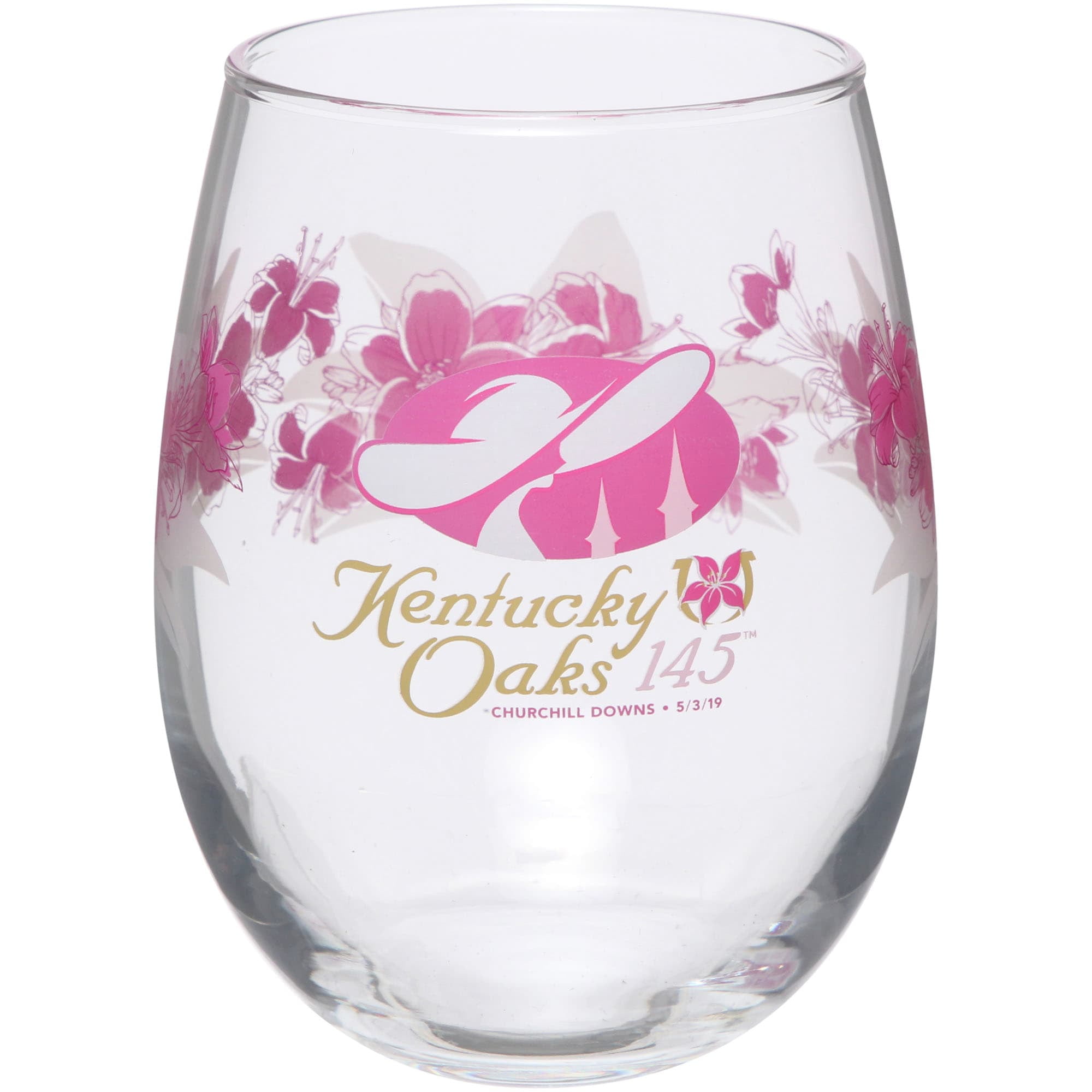 Kentucky Oaks 145 15oz. Lily Stemless Wine Glass