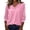 C612/Pink, variant on Womens Blouses Summer Casual Button Down Shirt Elegant Collar 3/4 Sleeve Blouse Top Soft Comfortable Daily Wear Fashion Outfits Trendy Clothes