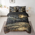 thumbnail image 2 of Homewish Vintage Oil Painting 7-Piece Bedding Comforter Set,Galaxy Starry Night King Bedding Sets,Stars Moon Print Bed Sheets Girls Teens,Breathable Home Decor Reversible, 2 of 8