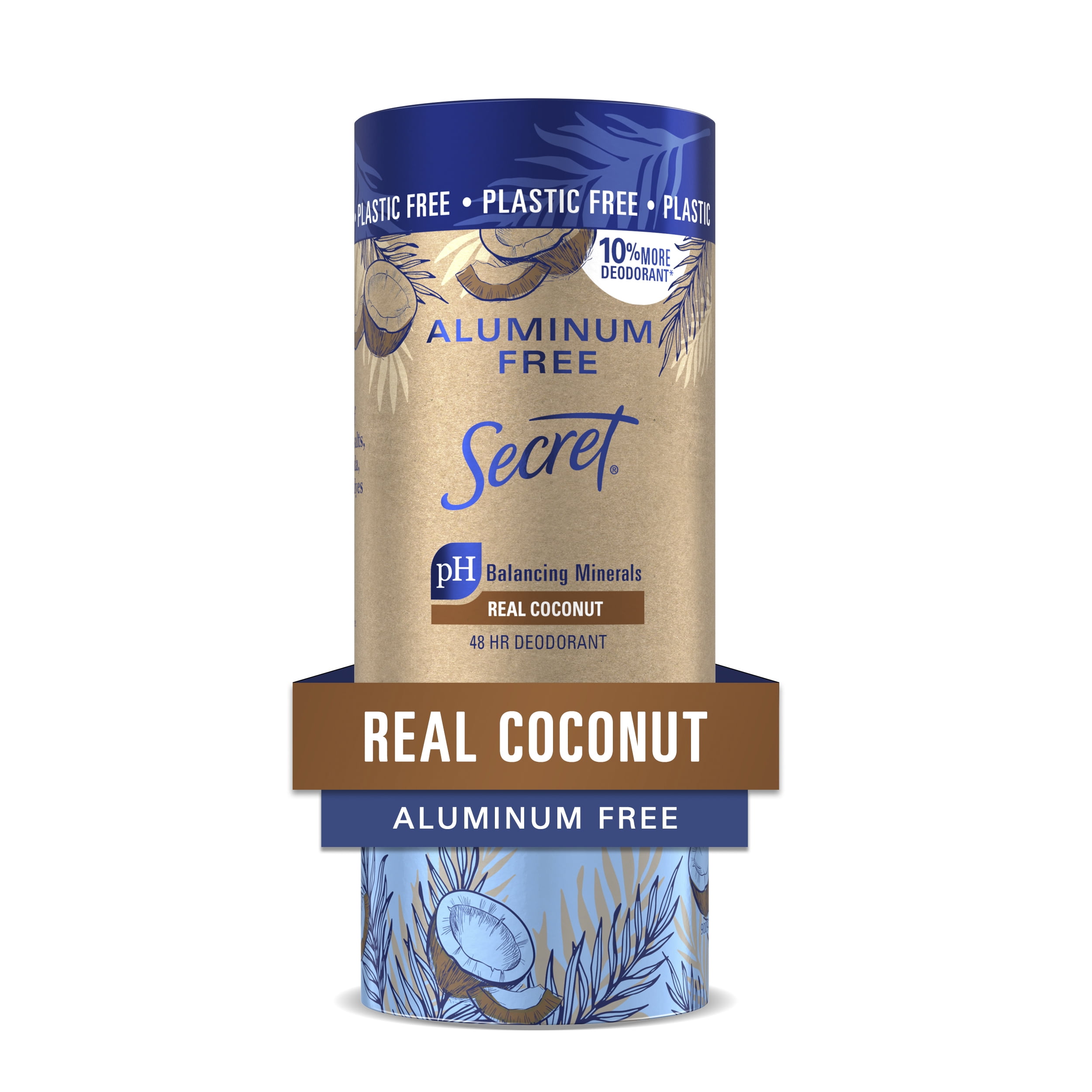 Secret Aluminum Free Deodorant, Coconut, 2.65 oz