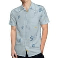 thumbnail image 4 of High Quality Hawaiian Shirts for Men Short Sleeve Aloha Beach Shirt Floral Summer Casual Button Down Shirts Blouses TFGW8O, 4 of 7