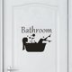 thumbnail image 1 of Adhesivo para puerta de baño para mujer, decoración de pared, decoración de pared bonita y divertida, 1 ud., 1 of 5