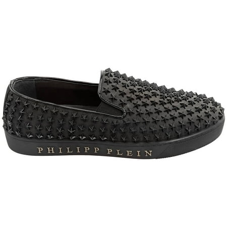 

Philipp Plein Black Star Studs Slip-on Shoes Brand Size 36
