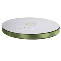 Single Face Satin Ribbon, 3/8-inch, 100-yard, Moss