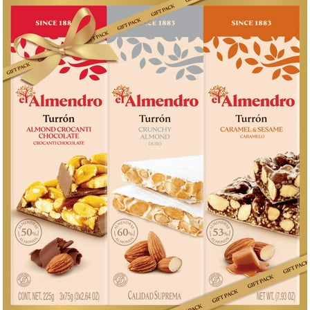El Almendro Traditional Turron Assortment Gift Pack, 7.93 oz Box