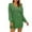 Green, variant on Babysbule Plus Size Womens Sweaters Women's Casual V-neck Colorful Lantern Sleeve Waist Wrap Buttocks Dress Women's Fashion