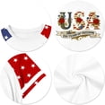 thumbnail image 5 of Grblisyd 4th of July Girls Shirts Kids American Flag Tshirt Patriotic Crew Neck Short Sleeve Top Independence Day Outfit 10-12y, 5 of 6