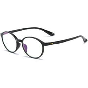 MAGIMODAC Computer Reading Glasses Anti Blue Light Blocking Round Flexible Black Tortoise Eyeglasses Eyewear for Women Men