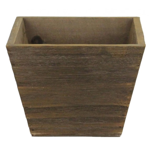 GiftWrap Etc 6"x 6"x 5" Brown Wooden Vintage Planter Boxes