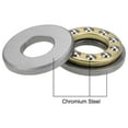 thumbnail image 2 of F9-20M Miniature Thrust Ball Bearings 9mmx20mmx7mm Chrome Steel with Washers 2 Pcs, 2 of 5