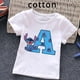 thumbnail image 2 of Camiseta de algodón con letras ABCD de Stitch para niños, camisetas combinadas, camisetas de dibujos animados Kawaii, ropa informal para niños y niñas, camisetas Harajuku para niños y niñas, 2 of 5