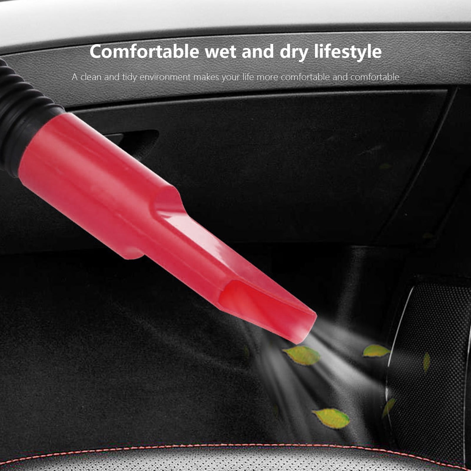Portable Wet Dry Vacuum Cleaner for Car & Home - 11 x 9.1in, 90W High-Power with Attachments, Multi-Filtration System()