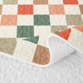 thumbnail image 5 of Erosebridal Colorful Geometric Plaid Quilt Full,Multicolor Grid Full Bedspread Sets For Boys,3 Pieces, 5 of 7