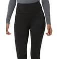 thumbnail image 2 of 32 Degrees Women's Cozy Heat High Waisted Leggings Black Size X-Large, 2 of 3