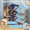 thumbnail image 5 of Toy Storage Organizer - Toy Organizers And Storage With Bookshelf, Toy Storage Shelf With 3 Shelves And 12 Storage Bins, Kids Bookshelf And Toy Storage For Kids Room, Playroom, Nursery, 5 of 7