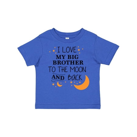 

Inktastic I Love My Big Brother to the Moon and Back Gift Toddler Boy or Toddler Girl T-Shirt