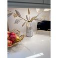 thumbnail image 2 of Inspire Me! Home Decor White and Gold Ceramic Striped Vase, 2 of 4