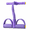 purple, variant on Multi-Tube Pedal Resistance Band with Comfort Foam Handles, Heavy Duty Elastic Foot Finder Pull Rope for Seated Sit-Ups & Abs Workout, Home Gym Yoga Fitness Equipment for Back Stretching Core Toning