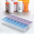 thumbnail image 2 of Rehabilitation Advantage Weekly Pill Organizer – 7-Day AM/PM Planner with Easy-Open Large Compartments, Braille Markings, and User-Friendly Design for Medications & Vitamins, 2 of 11