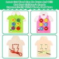 thumbnail image 4 of ER Juegos Montessori para niños, juguete educativo para niños, tela con cordones Rojo Verde, 4 of 5