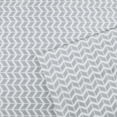 thumbnail image 5 of Comfort Classics Chevron Ultra Soft Microfiber Sheet Set, Grey, Queen, 5 of 6