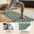 thumbnail image 4 of Green and Dark Green Giraffe Pattern Hot Yoga Mat Towel Non Slip for Hot Yoga - Quick-Drying Yoga Mat Cover with 4 Corner Pockets with Travel Bag - Hot Yoga Towel Non Slip 70"x26", 4 of 6
