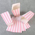 thumbnail image 3 of BinaryABC Cajas de Palomitas de Maíz Vajilla Decorativa con Patrón de Rayas para Fiesta 11,5 x 5 CM 24 Piezas Rosa, 3 of 5