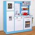 thumbnail image 4 of Lil' Jumbl Kids Kitchen Set, Wooden Pretend Play Kitchen with Icemaker, Microwave & More - Blue, 4 of 10