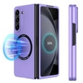 thumbnail image 2 of Elegant Choise Case for Samsung Galaxy Z Fold 5 5G Shockproof Magnetic Phone Cover, Purple, 2 of 15