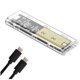 thumbnail image 1 of Carcasa para SSD M2 M.2 NVMe+NGFF con Protocolo Dual USB 3.2 Gen2 10 Gbps Carcasa para Unidad Externa Transparente para PC B, 1 of 6