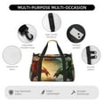 thumbnail image 4 of Fotbe Castle Red Green Sky Dragon Bolsa de Viaje con Estampado, Bolsa de Fin de Semana para Mujer con Compartimento para Zapatos, Bolsa de Gimnasio con Bolsillo Húmedo, 4 of 7