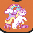 thumbnail image 4 of Inktastic Big Sister Unicorn Girls Baby Bib, 4 of 4