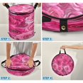 thumbnail image 4 of Popup Laundry Hamper Storage Basket Laundry Basket Laundry Hamper Convenient and Durable Vibrant Roses, 4 of 7