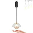 thumbnail image 1 of FSLiving Lampe de Piste Réglable en Hauteur Type J Rétractable avec Contrôle à Main avec Gradation Progressive Lampe d'Intérieur Fil Réglable, Clair - 1 Pack, 1 of 9