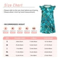 thumbnail image 3 of Naloa Square Glass Mosaic Girls Sleepwear, Night Sleep Dress, Pajamas, Little Kids Toddler Nightgown-Small, 3 of 6