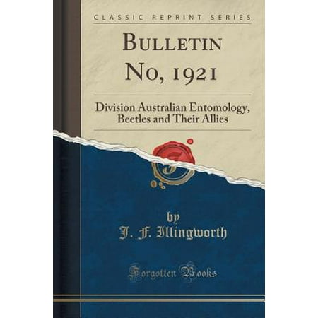 Bulletin No 1921 Division Australian Entomology