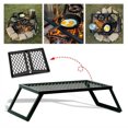thumbnail image 4 of Miumaeov Camp Grill Fire Pit Grate Campfire Cooking Stand BBQ Rack Pit Over Fire Portable, 4 of 12