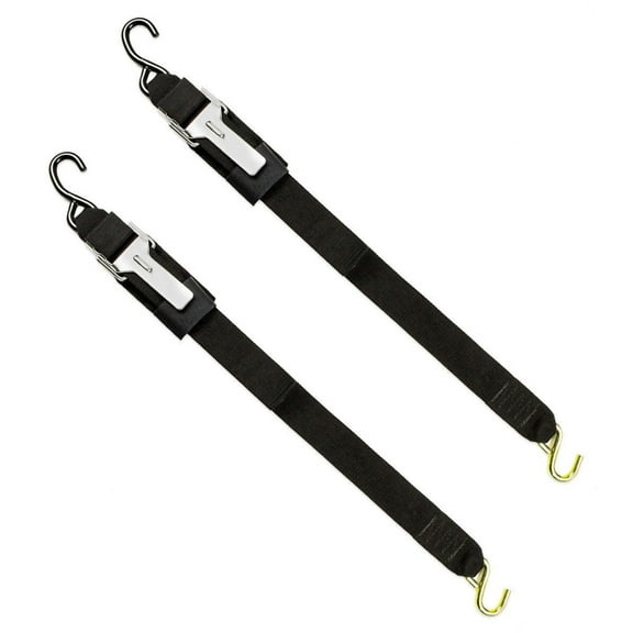"DC Cargo Mall 2"" x 7' Boat Trailer Tie-Down Straps - 2 Pack | Quick & Effortless Marine Transom Paddle Buckle Strap"