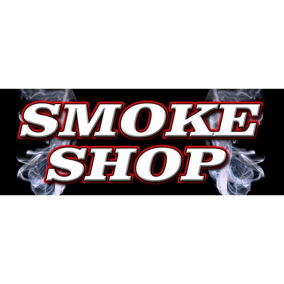 24" SMOKE SHOP DECAL sticker cigar cigarrettes shop hookah pipes