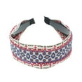 thumbnail image 5 of Unique Bargains 1 Pc Headband Embroidery Geometric Hair Accessories for Women Blue White, 5 of 5