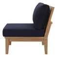 thumbnail image 6 of Modern Contemporary Urban Outdoor Patio Balcony Garden Furniture Lounge Sofa and Chair and Coffee Table Set, Wood, Navy Blue Natural, 6 of 9