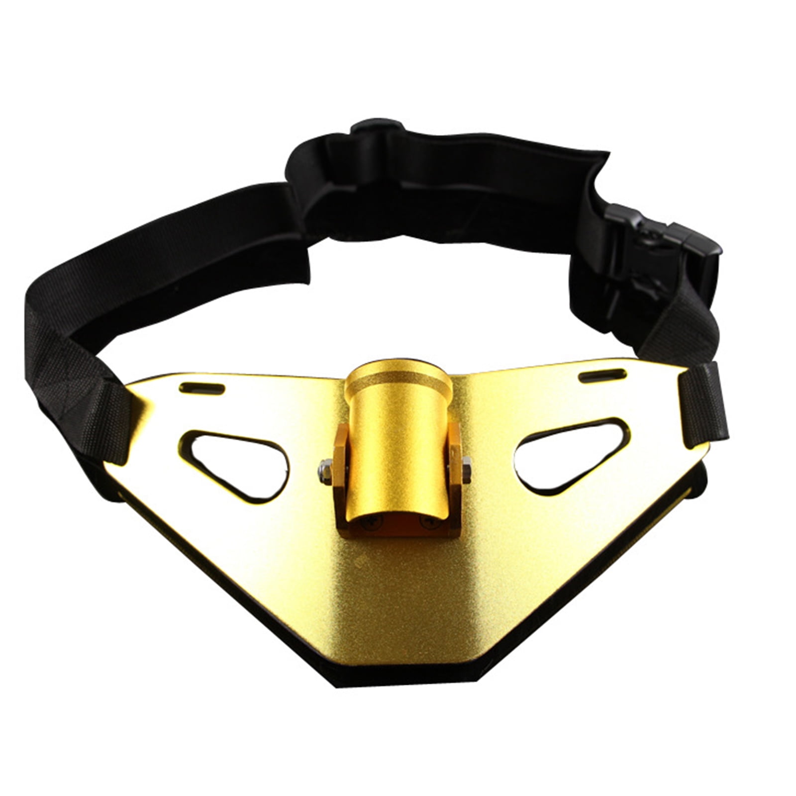 Adult Angler Fighting Support Belt Gold Metal Waist Plate Center Rod Holder Secure Adjustable Closure 11.65 x 5.04 in Fishing Gear